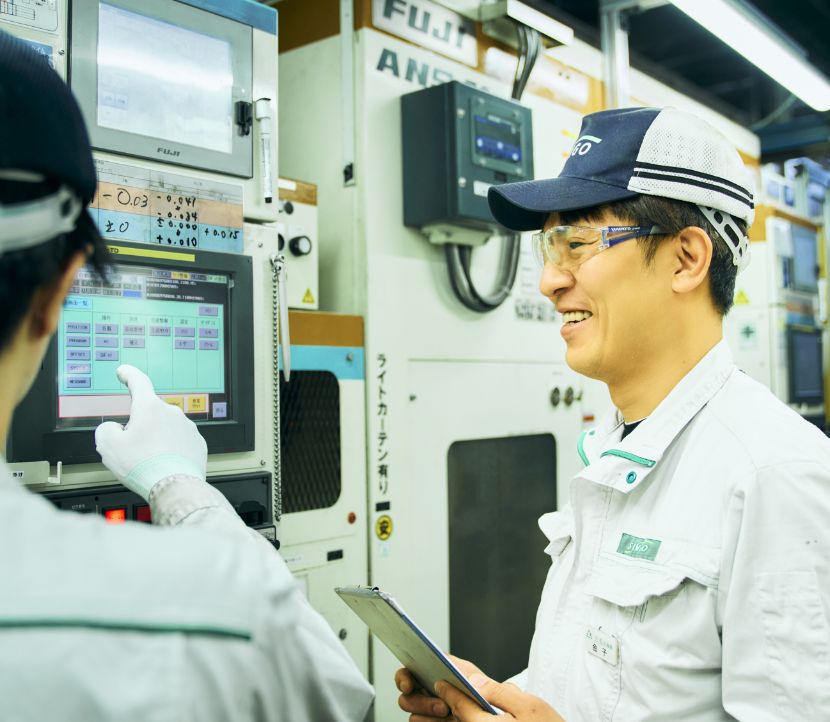 社員による品質管理の様子